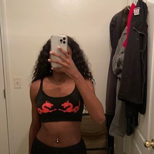 black dragon crop top